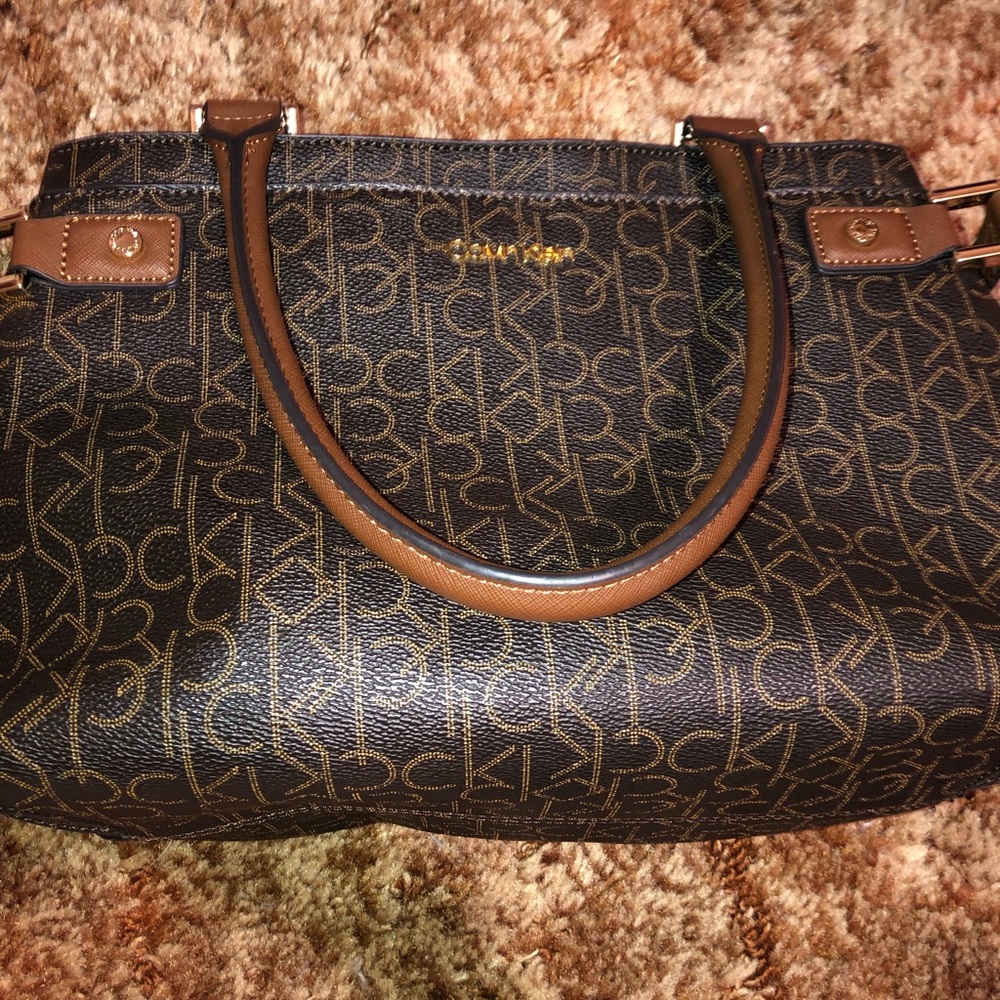 Calvin Klein Monogram Shoulder Purse